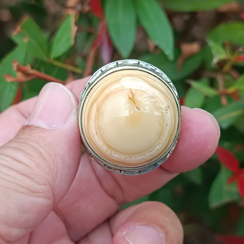 Natural Cincin Mata Dewa Puser Bumi Ring Alpaka Kode 230909