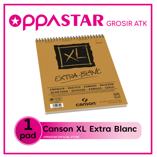 

Canson XL Extra Blanc A3 120s 90g 200787501- Kertas Gambar