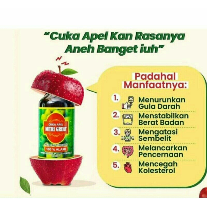 

Cuka Apel NUTRI GREAT