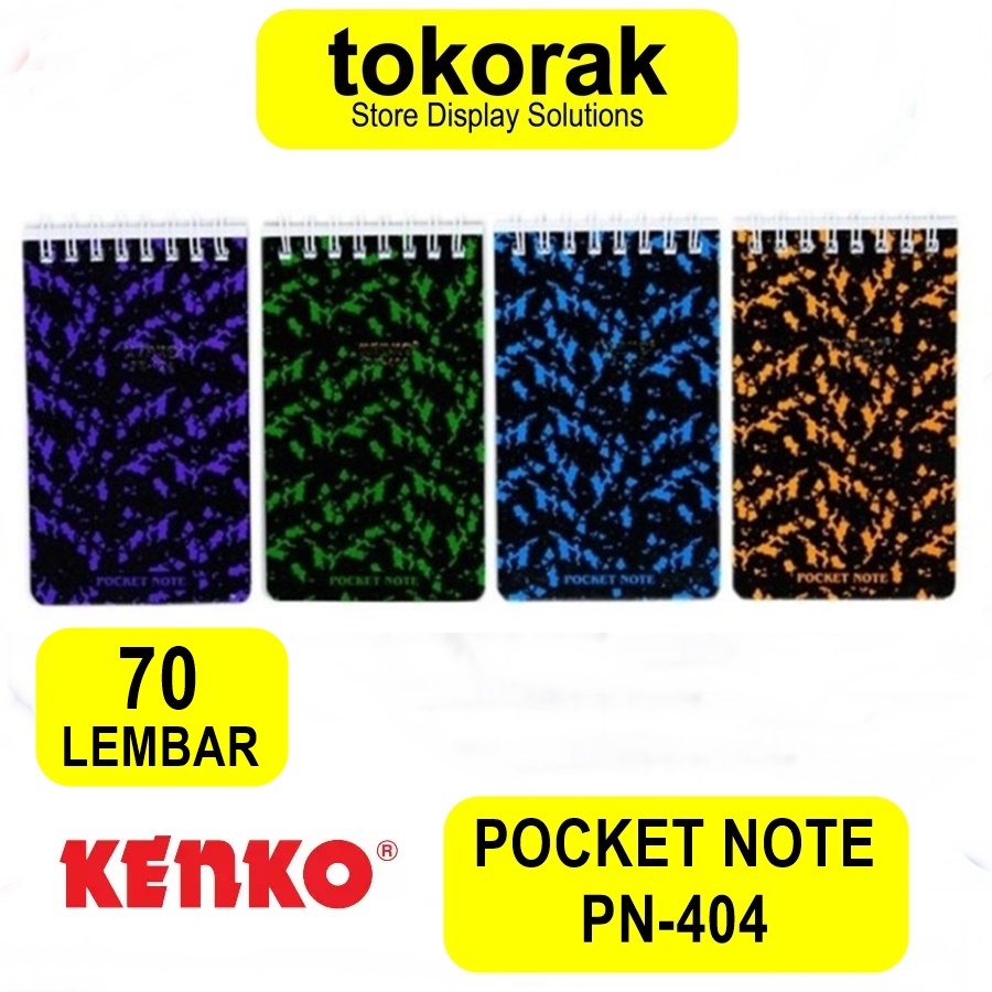 

KENKO POCKET NOTE PN 404 BUKU NOTE RING NOTES SPIRAL BOOK MEMO KECIL