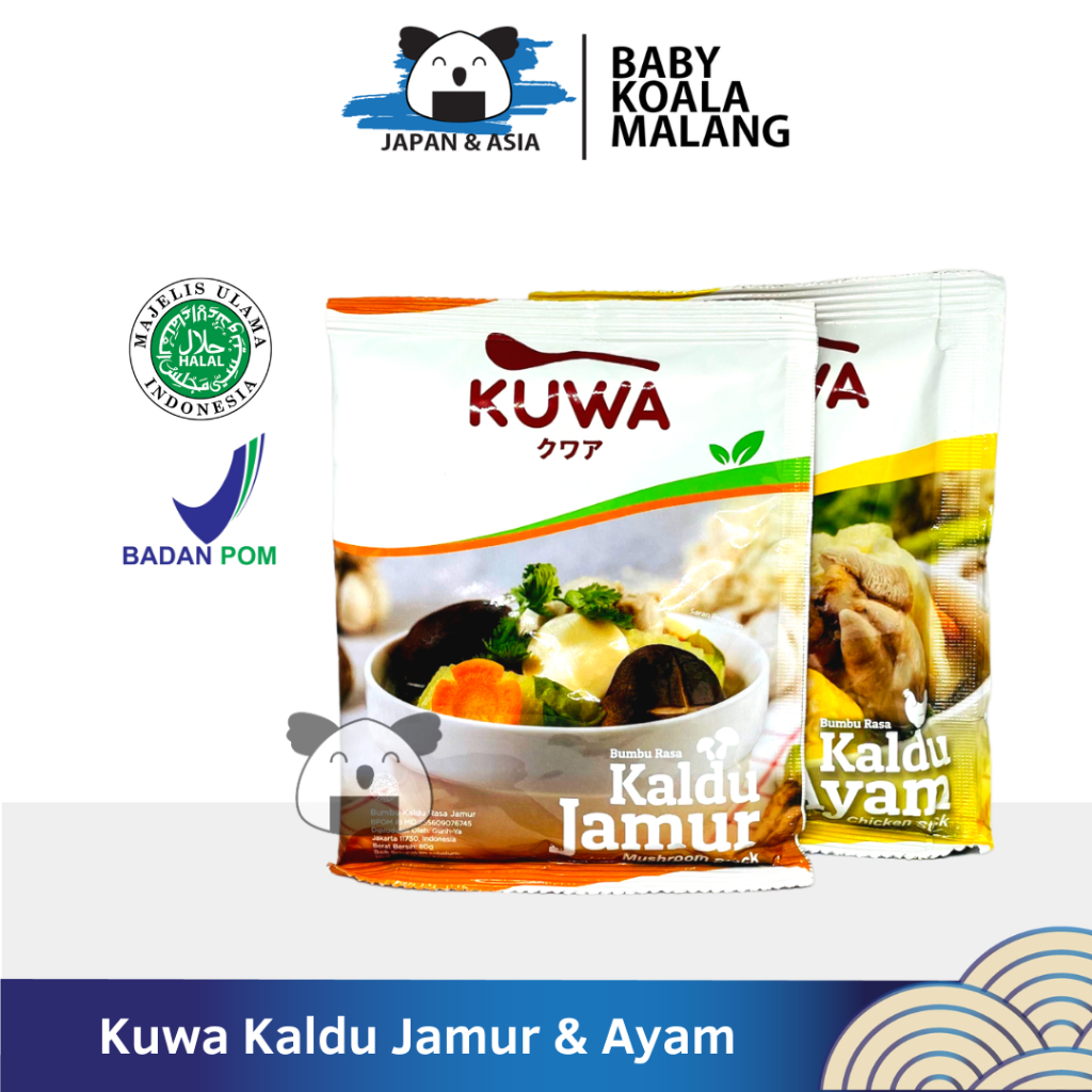 

KUWA Bumbu Kaldu Jamur & Ayam 80g Halal | Non MSG.