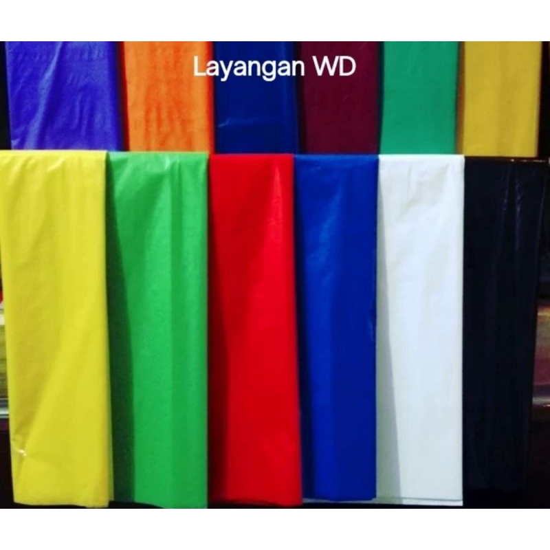 Plastik layangan tebal warna cerah mengkilap
