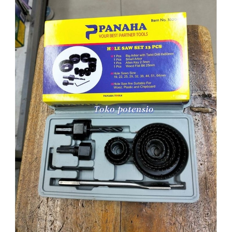 HOLE SAW / MATA BOR SET 13PCS PANAHA