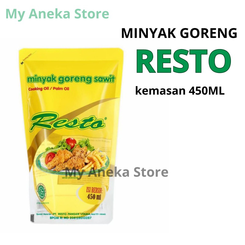 MINYAK GORENG RESTO 450ML /RESTO 450 ML/MINYAK MURAH