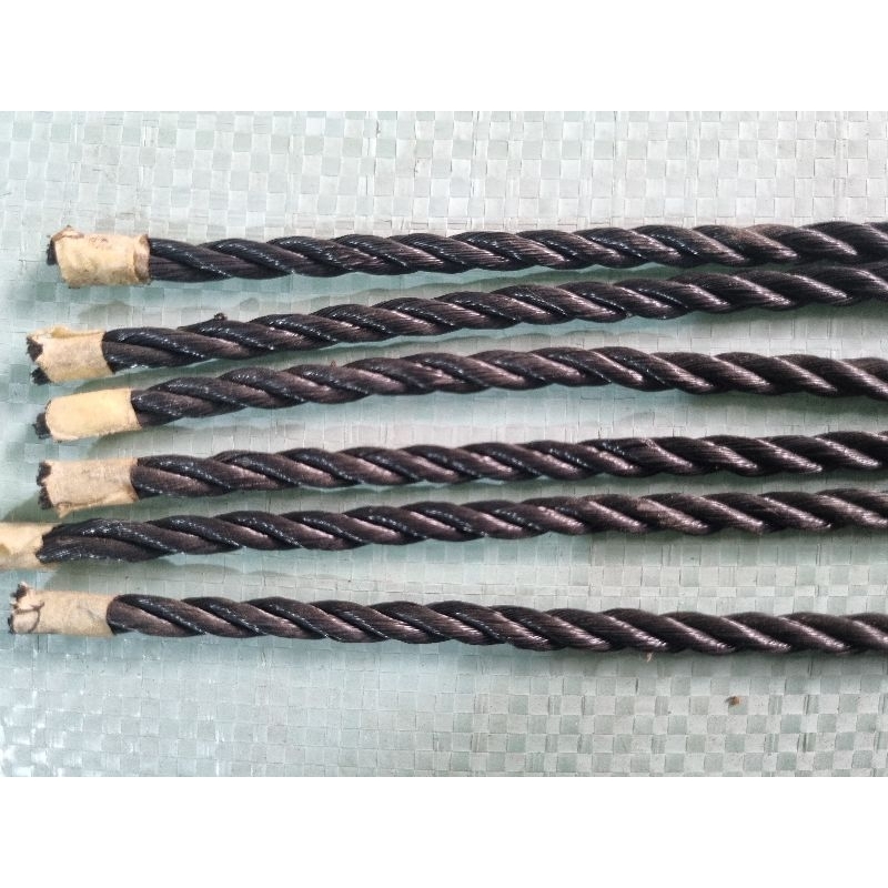 Tali Tambang Plastik Warna Hitam Super 4mm