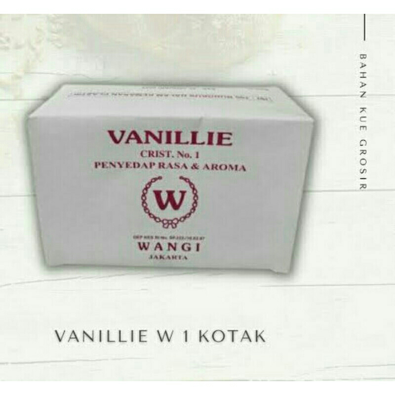 

Vanllie W, vanili penyedap rasa, vanile, vanille