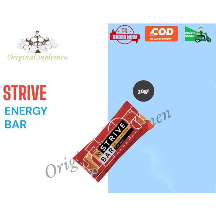 STRIVE Energy Bar 20gr Energy Bar Snack Bar Healthy Bar Diet Bar-1pcs