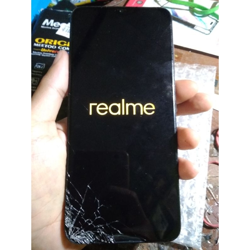 Lcd touchscren Realme C11 C12 C15 Original copotan minus kaca pecah