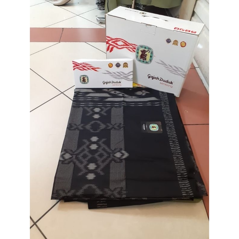 Kain Sarung Gajah Duduk Kembang Sarung Santri  Sarung Adem Bahan Rayo Premium