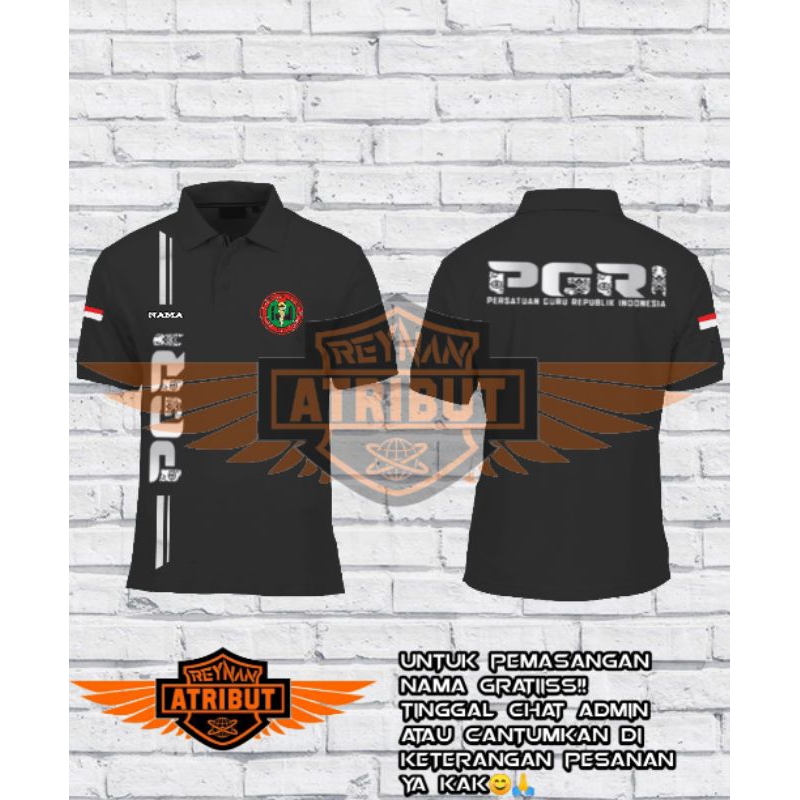 kaos polo pgri/kaos wangki pgri/kaos berkerah pgri / kaos persatuan guru republik indonesia