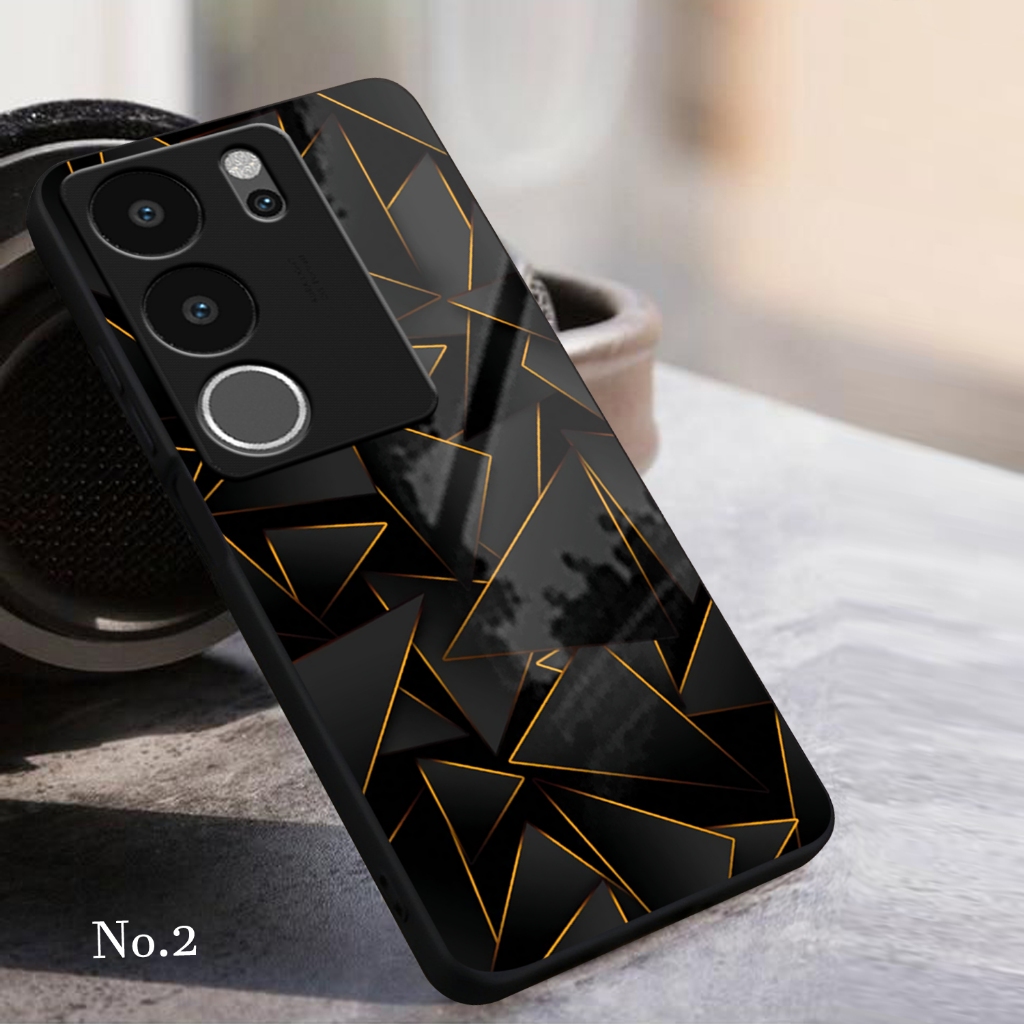 (CC113)CASING GLASS VIVO V29 5G CASING GLOSSY V29 5G CASE KACA VIVO V29 5G SOFTCASE VIVO V29 5G