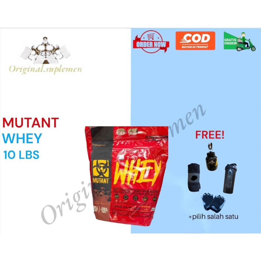 MUTANT WHEY PROTEIN 5LBS 2,3kg BPOM ORIGINAL