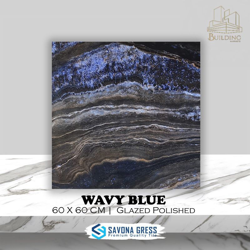 Granite Lantai 60x60 WAVY BLUE/GLOSSY/SAVONA GRESS