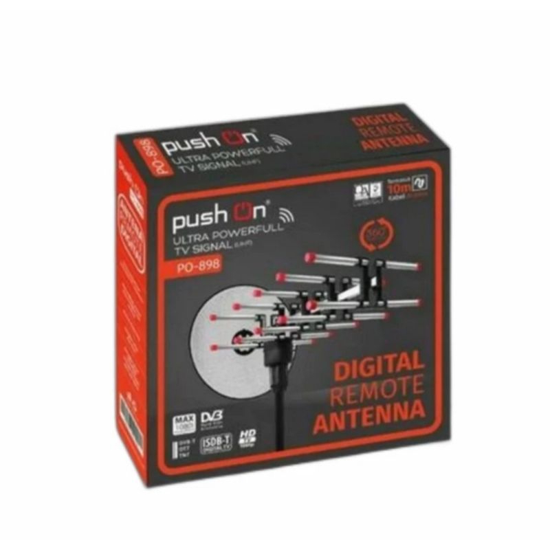 Antena digital remote outdoor push on 898