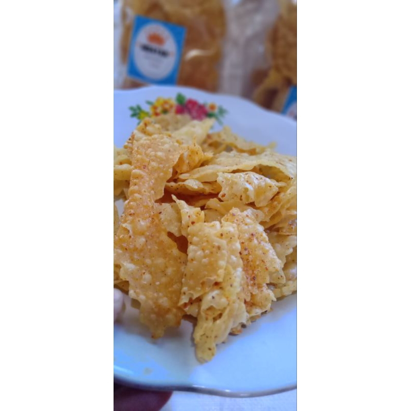 

keripik pangsit/bawang/isi 100 gram