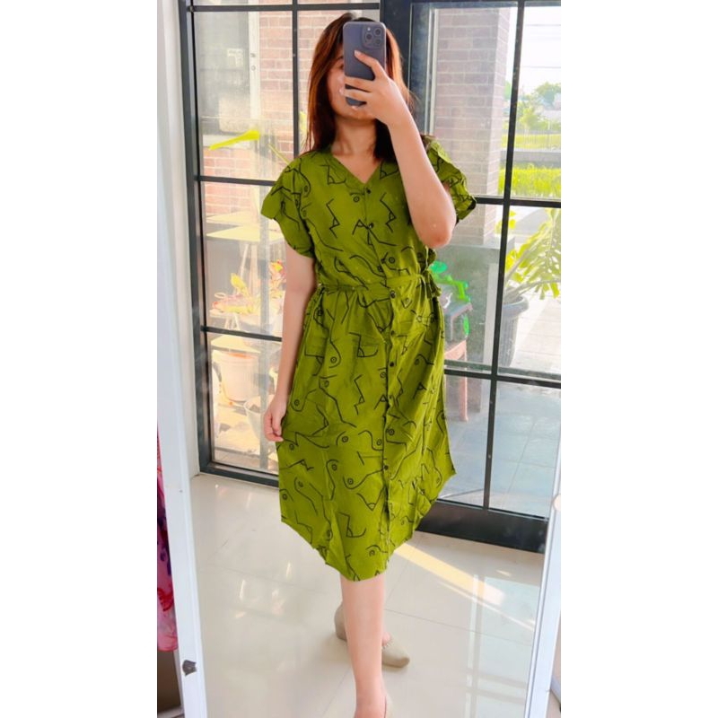 daster bali busui kancing tie dye etnik