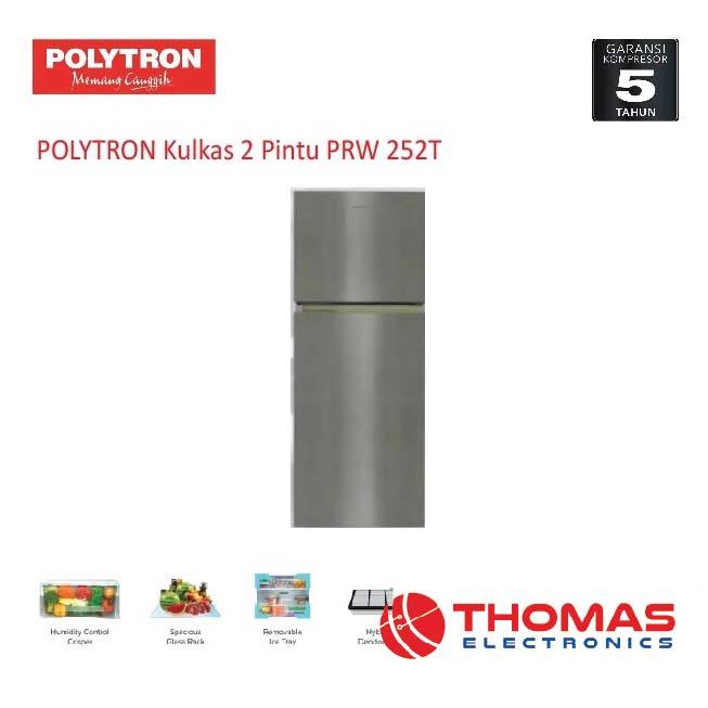 Kulkas 2 Pintu Polytron PRW 252T 252 T Automaatic Defrost System Garansi Resmi