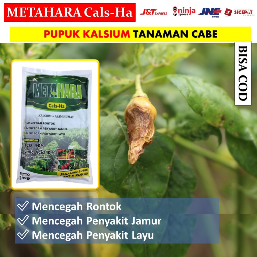 PUPUK Cabai Anti Rontok dan Layu METAHARA isi 1 KG – Pupuk Organik Untuk cabai Anti Layu dan Rontok 