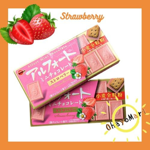 

Bourbon Alfort Mini chocolate Strawberry / Biskuit Jepang stroberi 55g