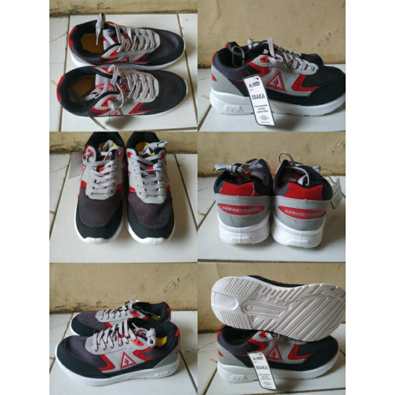 Aerostreet Osaka Size 39 Putih Hitam Merah