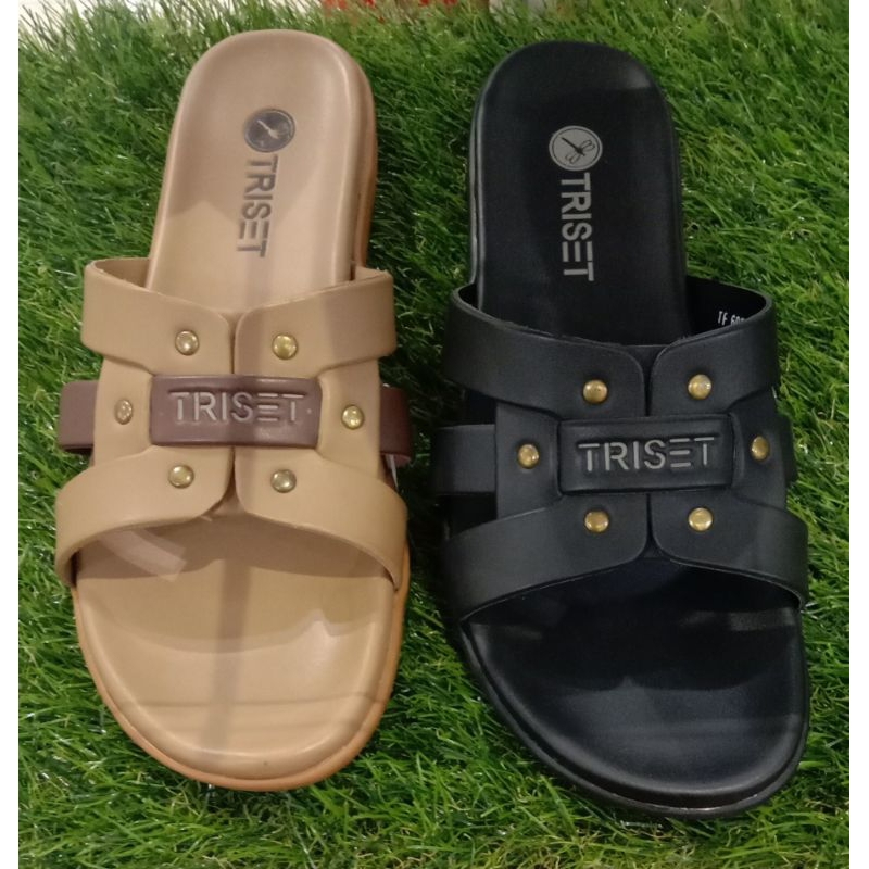 SANDAL FLAT TERBARU TRISET MOTIF TALI BAHAN KOKOH PRODUK ORIGINAL TRISET || SANDAL WANITA BRANDET MU
