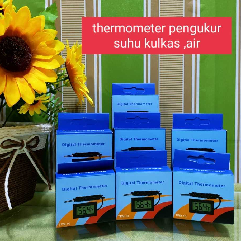 Thermometer Kulkas Alat Pengukur Suhu temperatur Kulkas plus batray