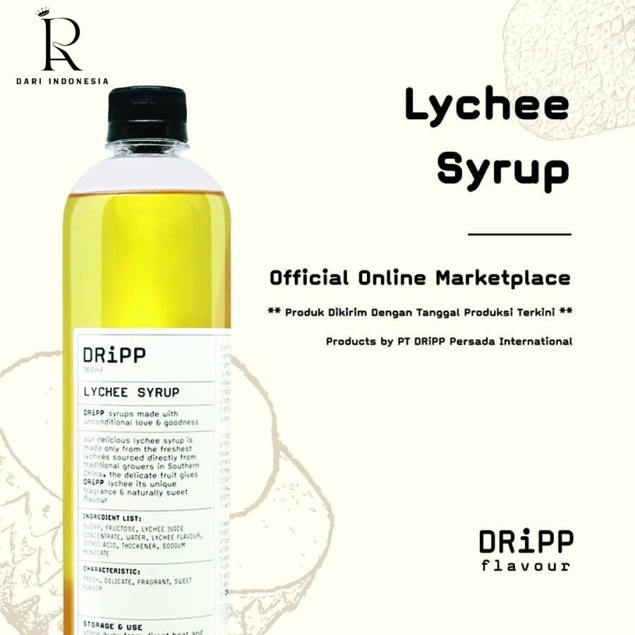 

DRIPP - Minuman Sirup Lychee 760ML