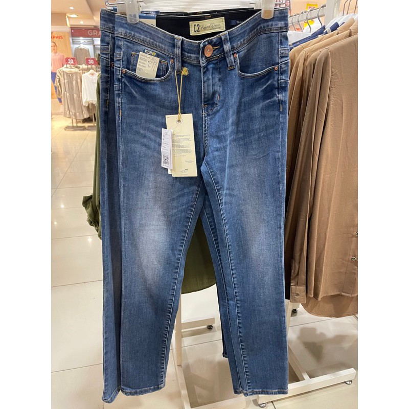 C2 OUTFITTERS TEIGRA Blue Jeans Push Up Skinny - tag. 489.900