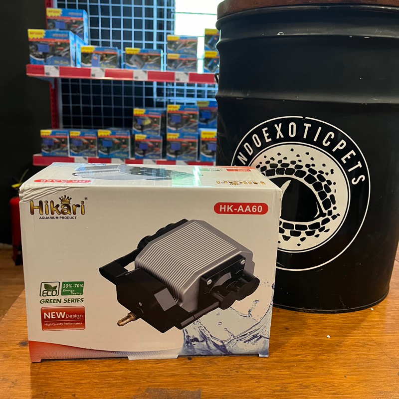 Mesin Aerator Pompa Udara Kolam ikan Hikari AA60 AA70 AA100