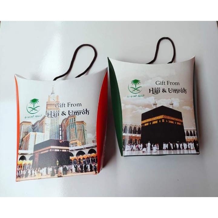 

Goody Bag kosong Kardus kosong Paket Oleh-Oleh Haji dan Umroh