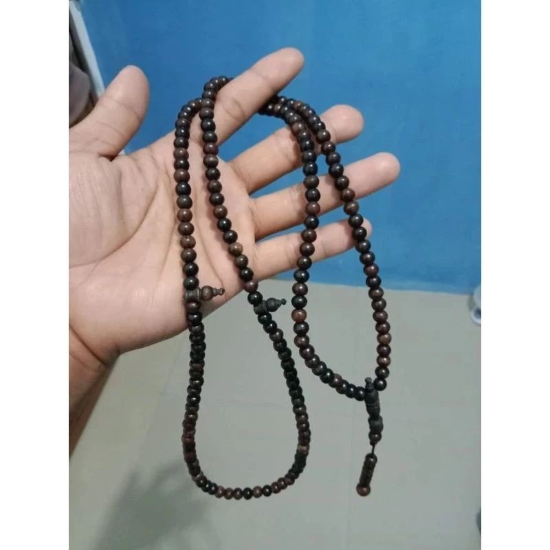 tasbih toriqoh 165 butir 6mm tasbih gaharu asli grade A++ tasbih gaharu hitam tasbih gaharu kalimant