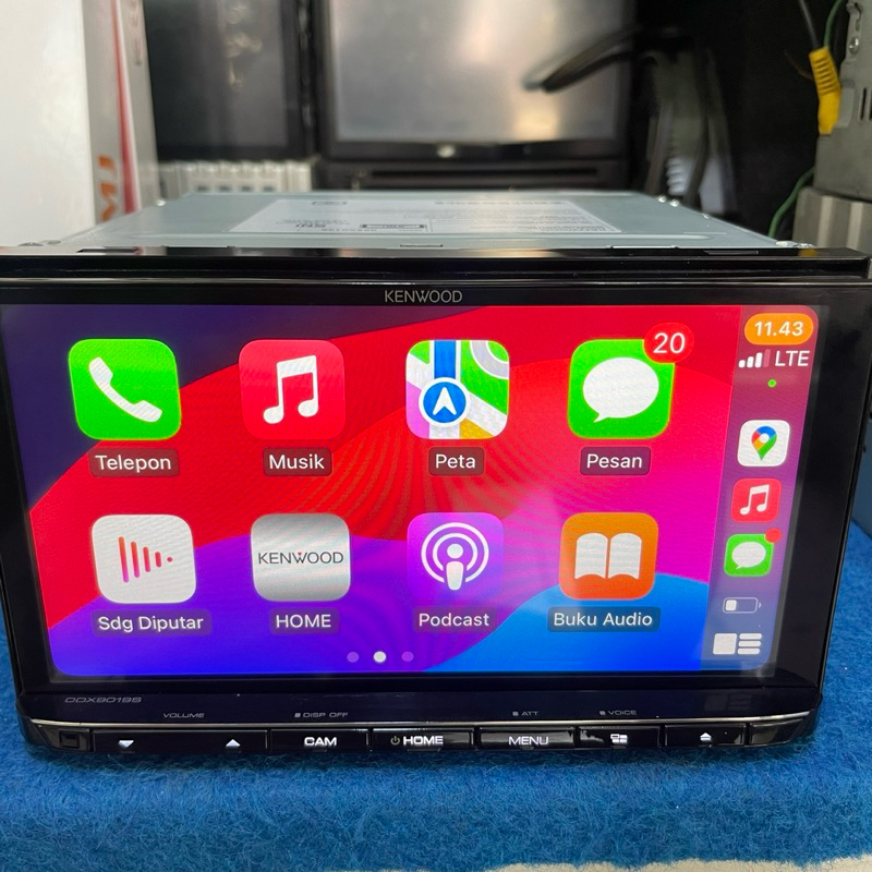 Head unit Kenwood DDX9019S suport applecarplay android auto werlles