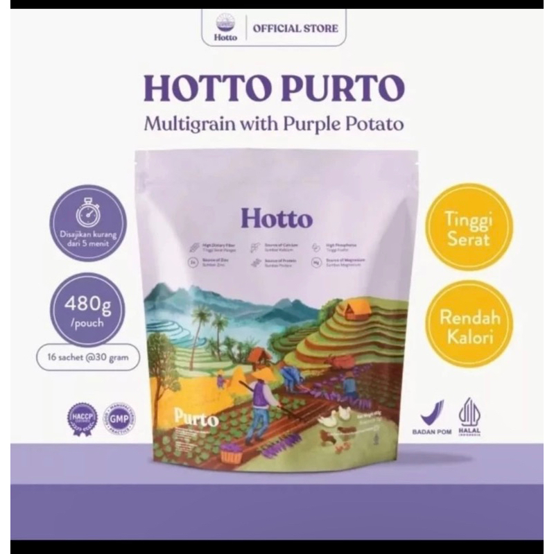 

Hotto Purto Multigrain BPOM 1 Pouch 16 pcs