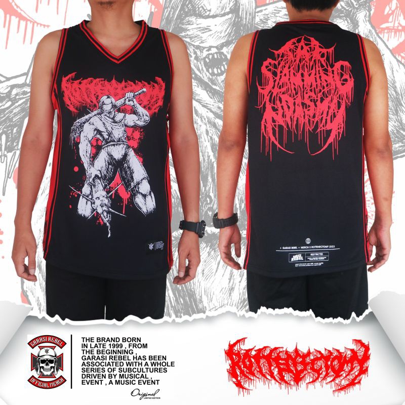 ORIGINAL JERSEY METAL ROTTENECTOMY TAK SLAMMING/JERSEY BAND /gutsbuly movement
