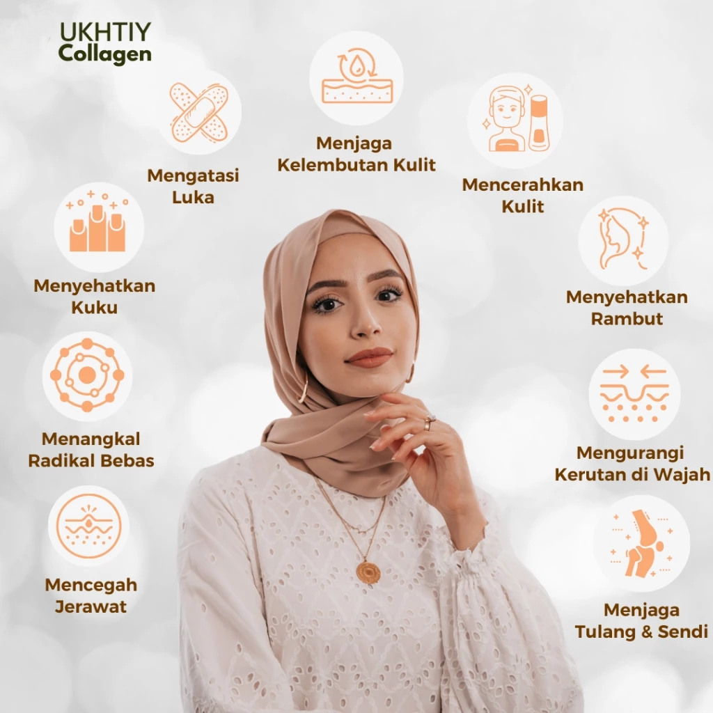 UKHTIY Collagen Beauty Drink Minuman Kolagen Bubuk