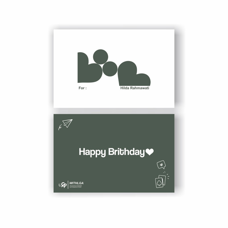 

GIFT CARD CUSTOM / TAMBAHAN GIFT CARD