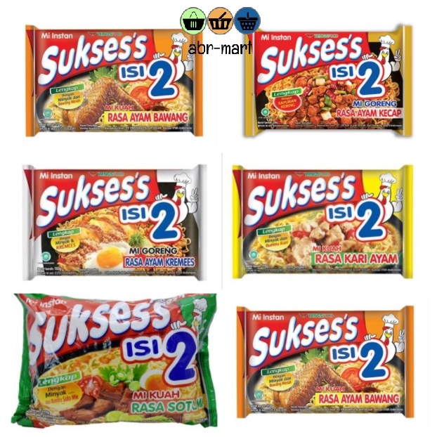 

MIE SUKSES ISI 2 GORENG DAN KUAH