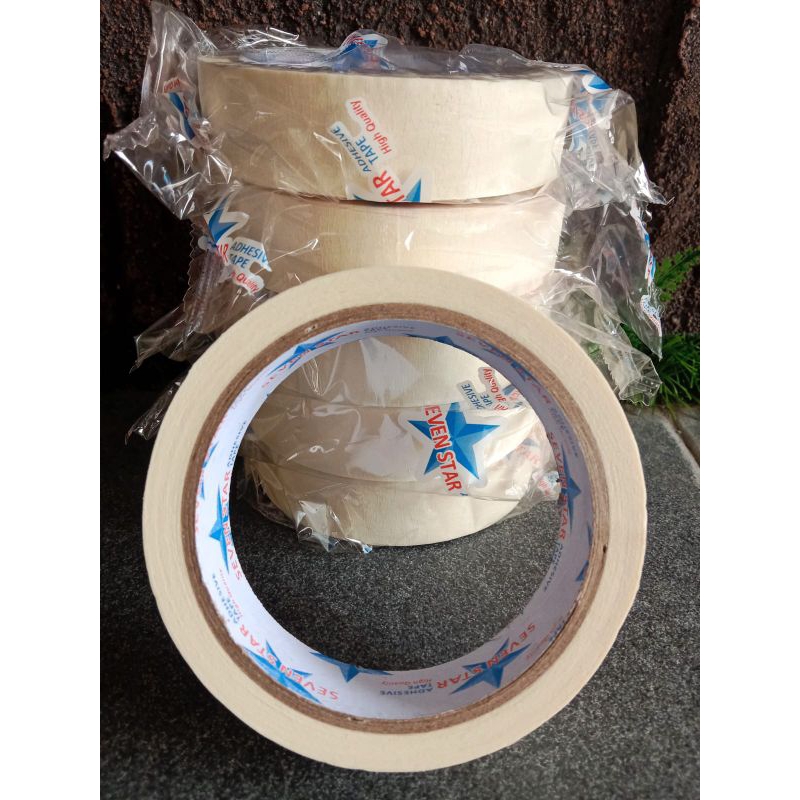 

solasi kertas masking tape lakban kertas sevenstar 24mm x20y