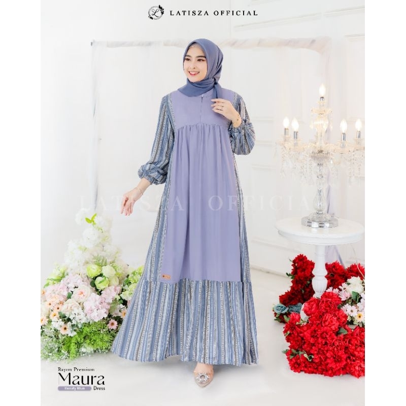 maura dress//gamis//latisza official//terbaru//terkini