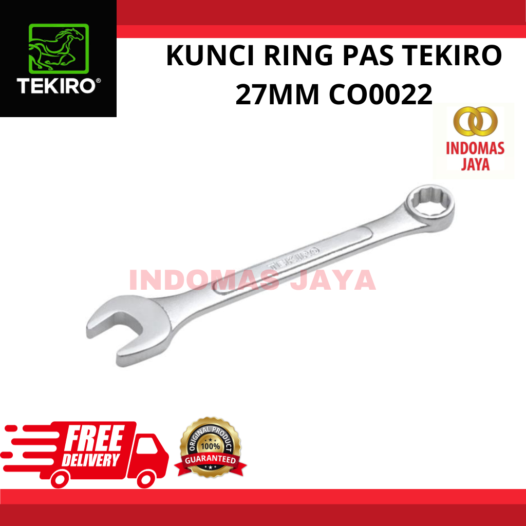 TEKIRO KUNCI RING PAS 27 MM /KUNCI RING PAS / TOOLS - ALAT PERKAKAS TEKIRO KUNCI RING PAS 27 MM TEKI