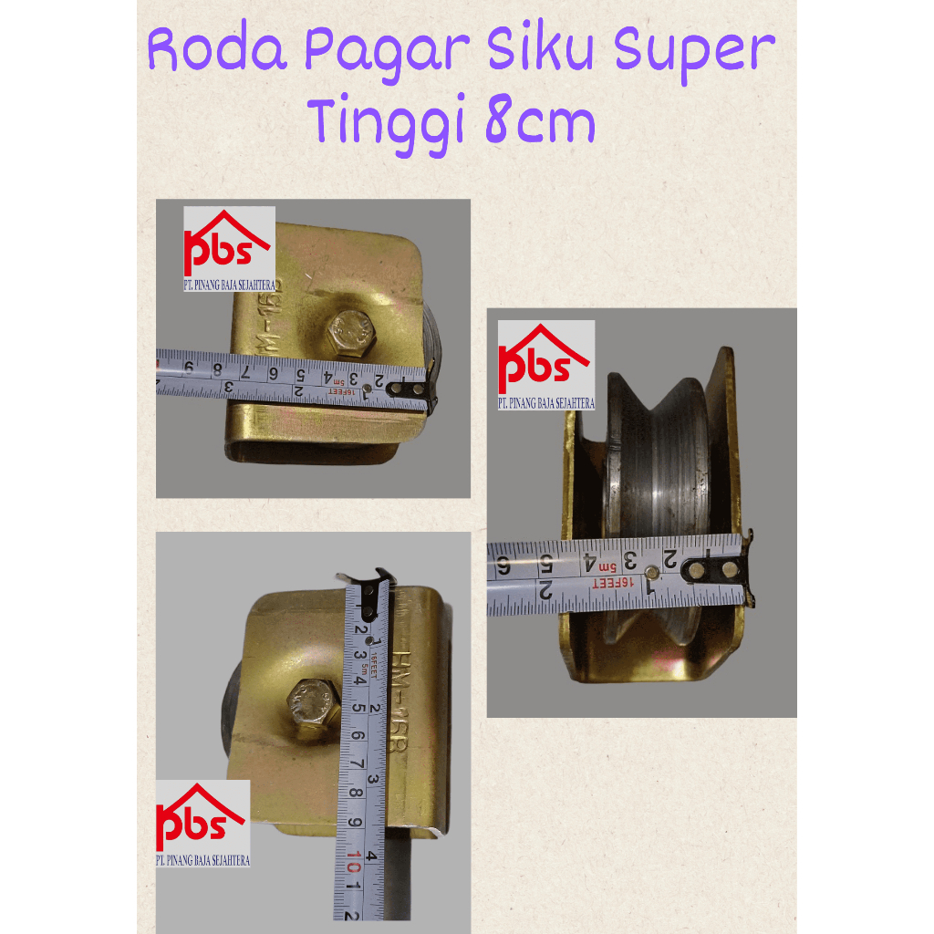 Roda Pagar Siku Super 8cm