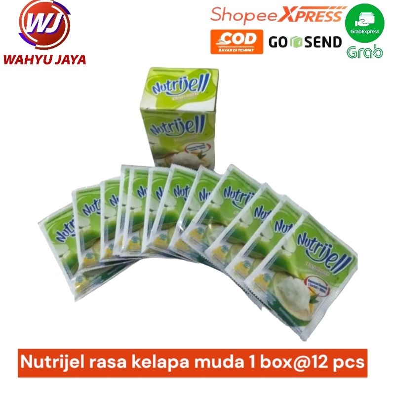 

nutrijell rasa kelapa muda 1 box@12 pcs 180 gram