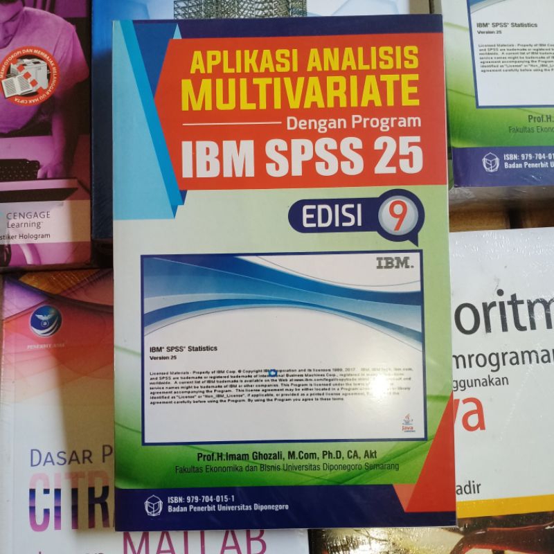 BUKU APLIKASI ANALISIS MULTIVARIATE DENGAN PROGRAM IBM SPSS 25 IMAM GHOZALI UNDIP