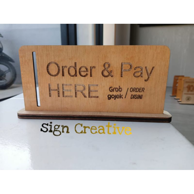 Sign Order And pay here | Sign Tanda Grab