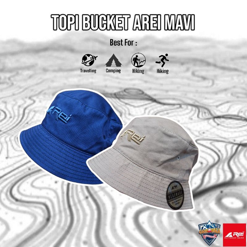 Topi Bucket Arei Mavi