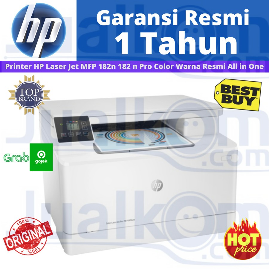 Printer HP Laser Jet MFP 182n 182 n Pro Color Warna Resmi All in One