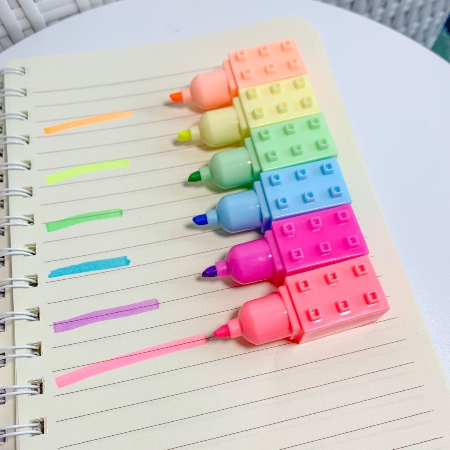 

STABILO BENTUK LEGO 6 WARNA 1 SET WARNA PASTEL BEST PRICE HIGHLIGHTER MARKER BENTUK RUBIK LEGO LIMITED EDITION