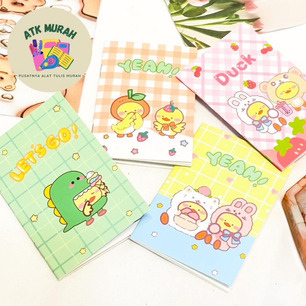 

BUKU NOTEBOOK A7 BEBEK KUNING WARNA WARNI KODE HX-812 BK-1017 ALAT TULIS SEKOLAH AESTHETIC KOREA