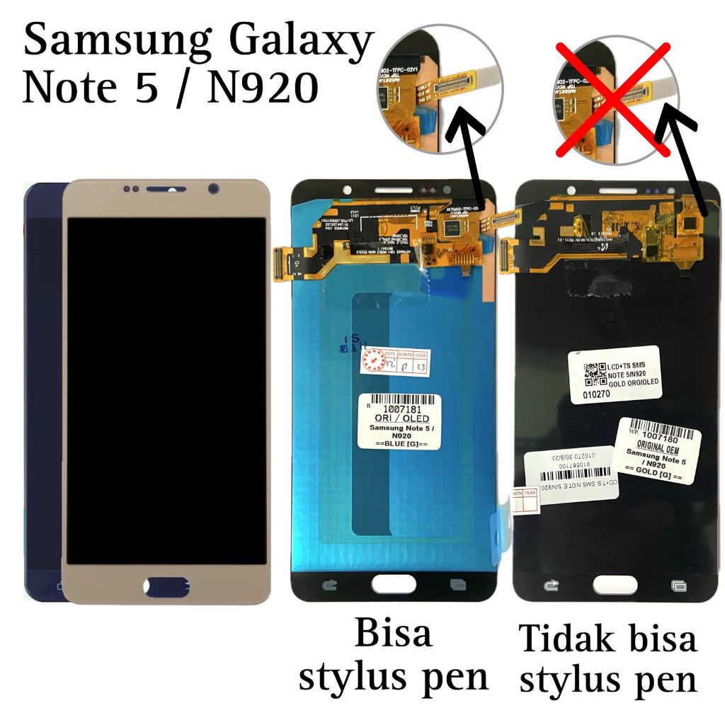 ORIGINAL OEM - LCD Touchscreen Fullset Samsung Galaxy Note 5 / N920 / SM-N920 / SM-N920T / SM-N920A 