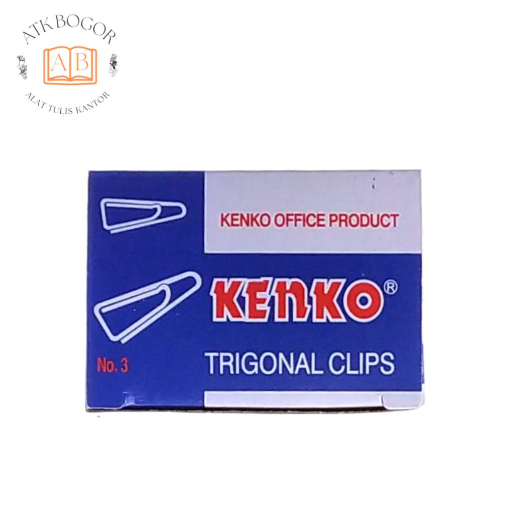 

Penjepit Kertas Kenko Trigonal Clips No. 3 - Isi 1 Box